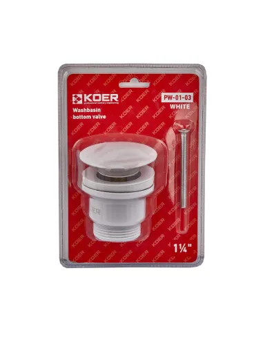 Донный клапан для раковины Koer PW-01-03 1 1/4 дюйма