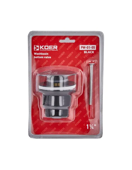 Донный клапан для раковины Koer PW-01-05 1 1/4 дюйма