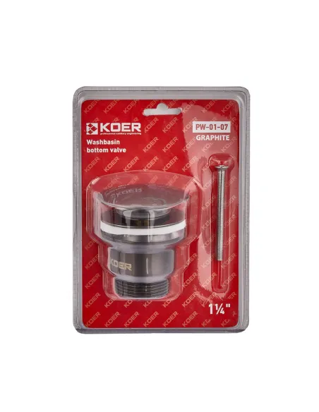 Донный клапан для раковины Koer PW-01-07 1 1/4 дюйма