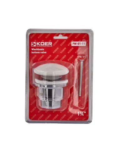 Донный клапан для раковины Koer PW-01-11 1 1/4 дюйма