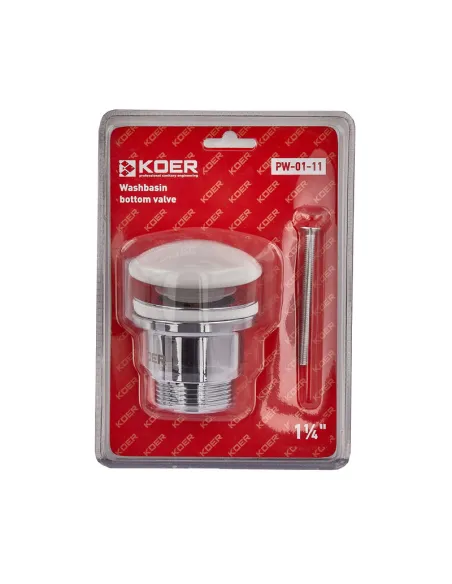 Донный клапан для раковины Koer PW-01-11 1 1/4 дюйма