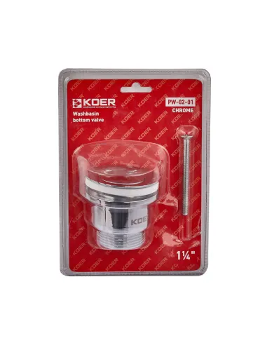 Донний клапан для раковини Koer PW-02-01 1 1/4 дюйма