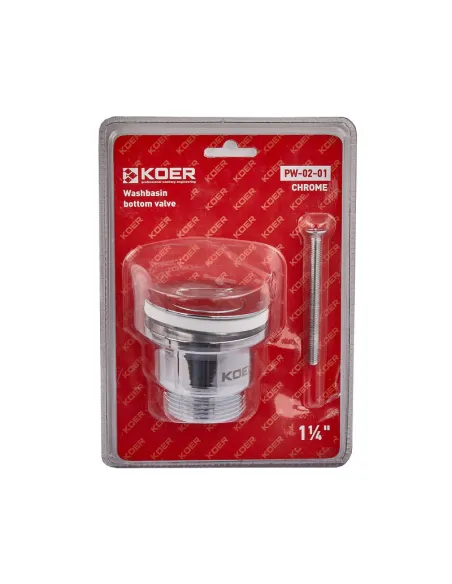 Донний клапан для раковини Koer PW-02-01 1 1/4 дюйма