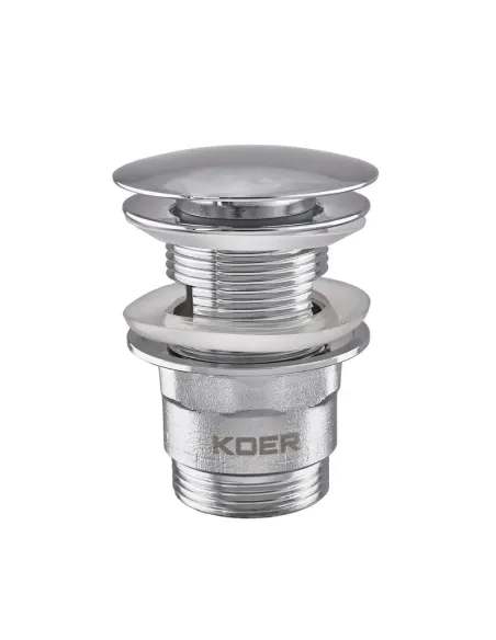 Донный клапан для раковины Koer PW-03-01 1 1/4 дюйма, с переливом