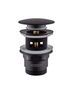 Донный клапан для раковины Koer PW-03-05 1 1/4 дюйма, с переливом