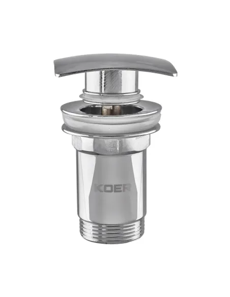 Донный клапан для раковины Koer PW-04-01 1 1/4 дюйма, с переливом