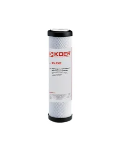 Картридж з активованим спресованим вугіллям Koer KV-05-2510 2,5х10 дюйми