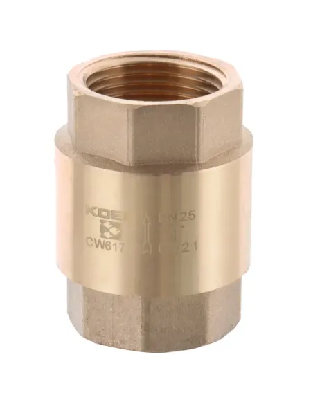 Обратный клапан Koer KR.171 1 дюйм, латунный шток