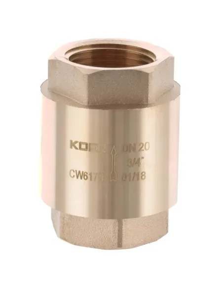 Обратный клапан Koer KR.171 3/4 дюйма, латунный шток