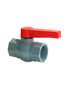 Кран шаровой прямой Plamix PVF FF PVC 1 1/4 дюйма, ABS-пластик