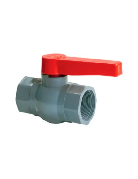 Кран шаровой прямой Plamix PVF FF PVC 2 дюйма, ABS-пластик Кран шаровой прямой Plamix PVF FF PVC 2 дюйма, ABS-пластик