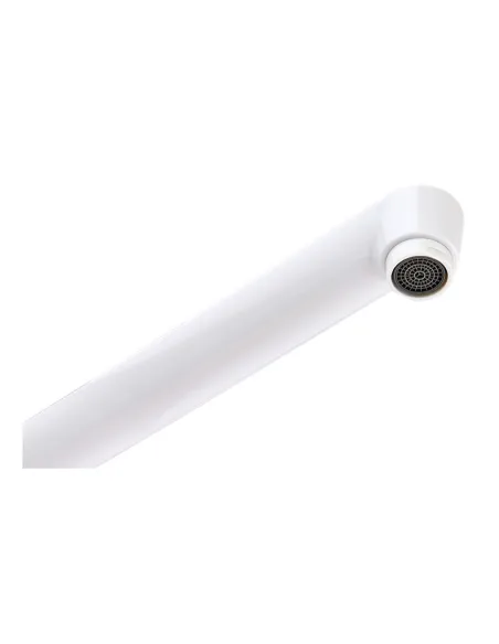 Змішувач для ванни Plamix Omega-140 Euro White двовентильний, ABS-пластик