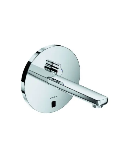 Смеситель сенсорный для умывальника Kludi Zenta 3850105 (настен. монтаж, сеть 240 V или батарейки, 190 мм, круглый отражатель, р