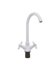 Смеситель для кухни Plamix Pablo-275 Set White ABS-пластик, двухвентильный
