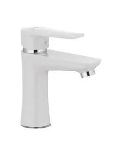 Змішувач для умивальника Plamix Oscar-001 White ABS-пластик