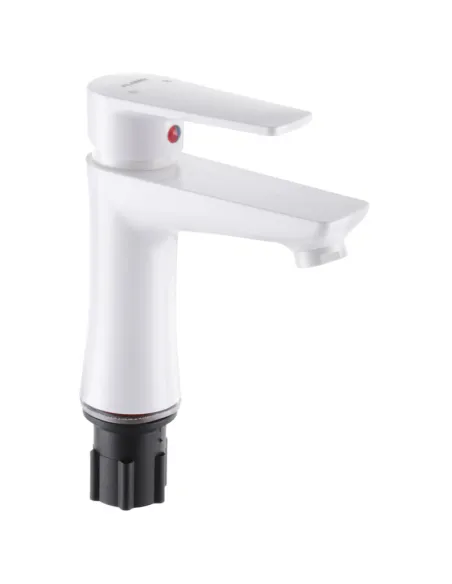 Змішувач для умивальника Plamix Oscar-001W White ABS-пластик