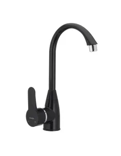 Смеситель для кухни Plamix Mario-011 Black ABS-пластик