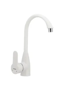 Смеситель для кухни Plamix Mario-011 White ABS-пластик