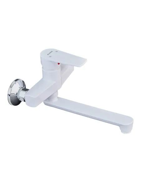 Смеситель для кухни Plamix Oscar-005 White ABS-пластик