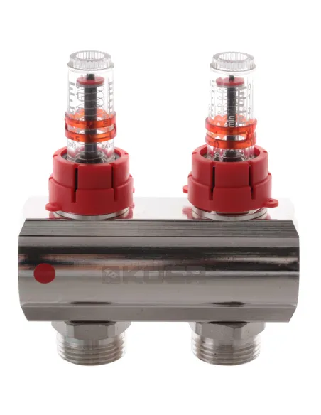 Колектор для теплої підлоги Koer KR.1110-11 11 виходів, з витратомірами