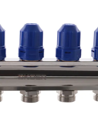 Колектор для теплої підлоги Koer KR.1110-12 12 виходів, з витратомірами