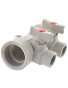 Коллектор для ППР труб Koer K0169.PRO 2 выхода, с шаровыми кранами