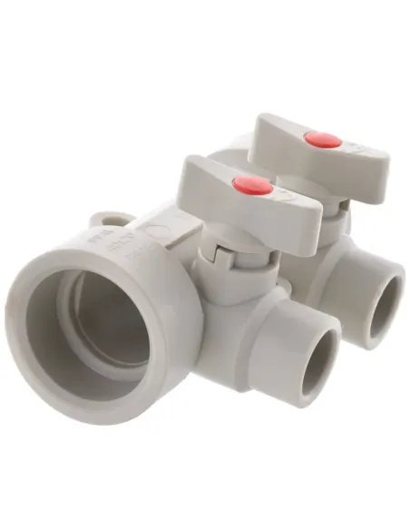 Колектор для ППР труб Koer K0169.PRO 2 виходи, з кульовими кранами