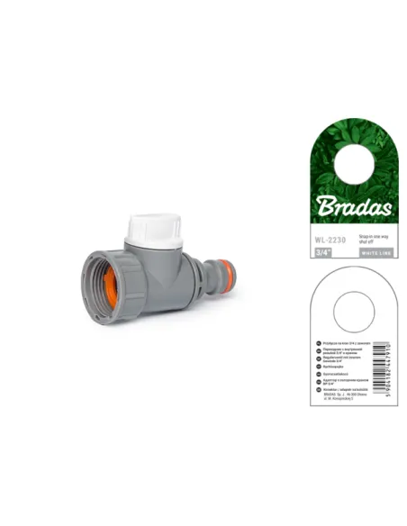 Адаптер для коннектора Bradas WL-2230 с запорным краном