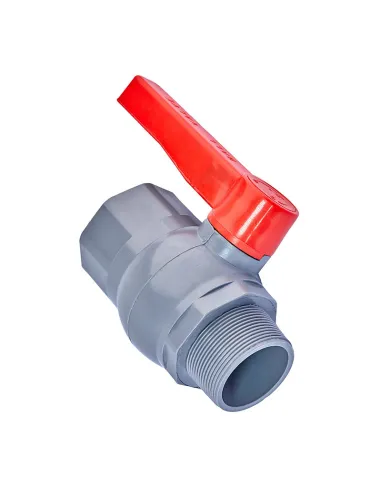 Кран кульовий прямий Plamix PVM FM PVC 2 дюйми, ABS-пластик