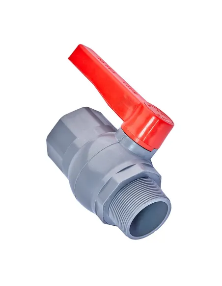 Кран кульовий прямий Plamix PVM FM PVC 2 дюйми, ABS-пластик