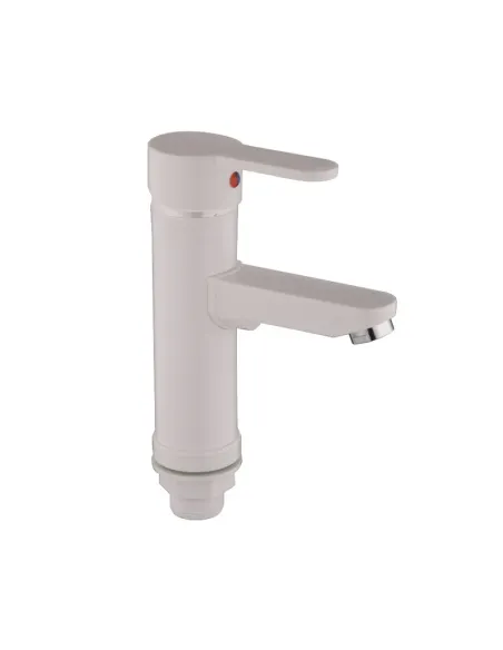 Змішувач для умивальника Plamix Raul-001-A White ABS-пластик