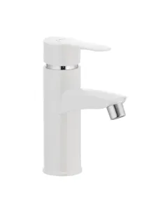 Смеситель для умывальника Plamix Sergio-001 White ABS-пластик