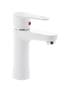 Смеситель для умывальника Plamix Vega-001 White ABS-пластик
