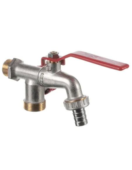 Кран для полива Koer KR.248 1/2 дюйма с конектором и дополнительным выходом