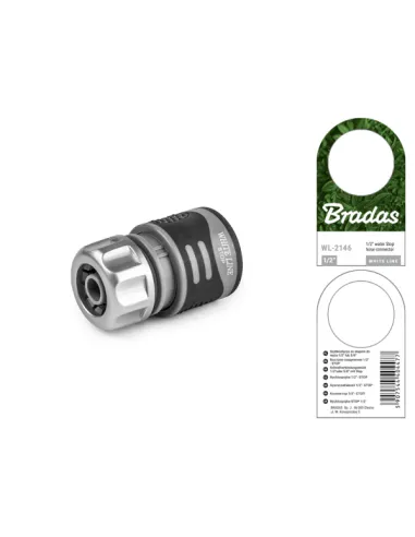 Коннектор для шланга Bradas Stop TPR White Line WL-2146