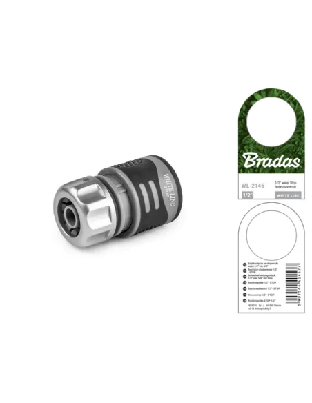 Коннектор для шланга Bradas Stop TPR White Line WL-2146