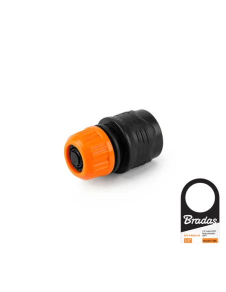 Коннектор для шланга Bradas Stop Black Line ECO-PWBS2146