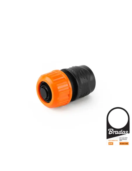 Коннектор для шланга Bradas Stop Black Line Soft ECO-PWBS2156
