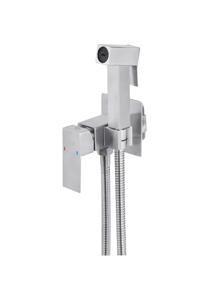 Змішувач для біде Kroner KRP Edelstahl Kubus - ESG053 з гігієнічним душем