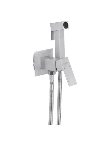 Смеситель для биде Kroner KRP Edelstahl Kubus - ESG053 с гигиеническим душем