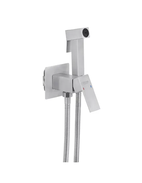 Смеситель для биде Kroner KRP Edelstahl Kubus - ESG053 с гигиеническим душем