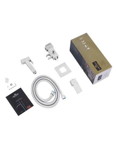 Змішувач для біде Kroner KRP Edelstahl Kubus - ESG053 з гігієнічним душем