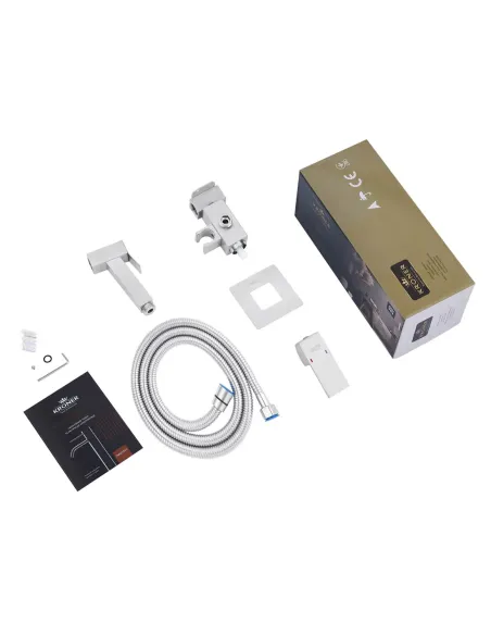 Змішувач для біде Kroner KRP Edelstahl Kubus - ESG053 з гігієнічним душем