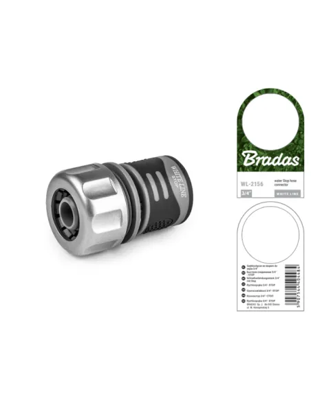 Конектор для шлангу Bradas Stop TPR White Line WL-2156