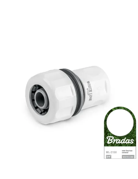 Конектор для шлангу Bradas Stop TPR White Line WL-2150