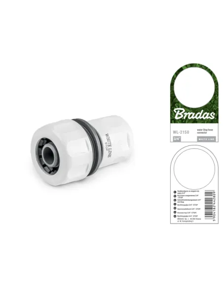 Коннектор для шланга Bradas Stop TPR White Line WL-2150
