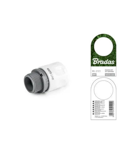 Конектор для шлангу Bradas Standard White Line WL-2121