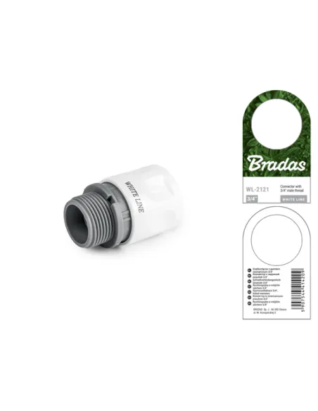 Коннектор для шланга Bradas Standard White Line WL-2121 Коннектор для шланга Bradas Standard White Line WL-2121
