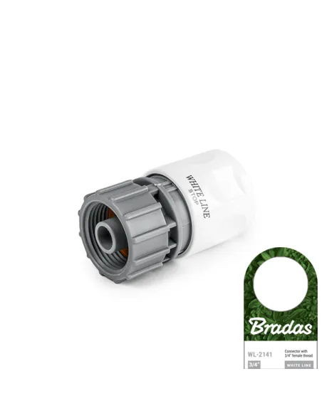 Коннектор для шланга Bradas Stop White Line WL-2141