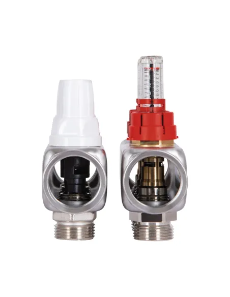 Колектор для теплої підлоги Icma № К073 3 виходи, з витратомірами